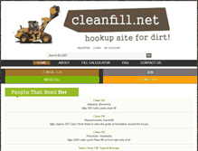 Tablet Screenshot of cleanfill.net